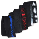 Real Essentials Pantalones cortos deportivos de rendimiento, con bolsillos, para hombre, 5 unidades