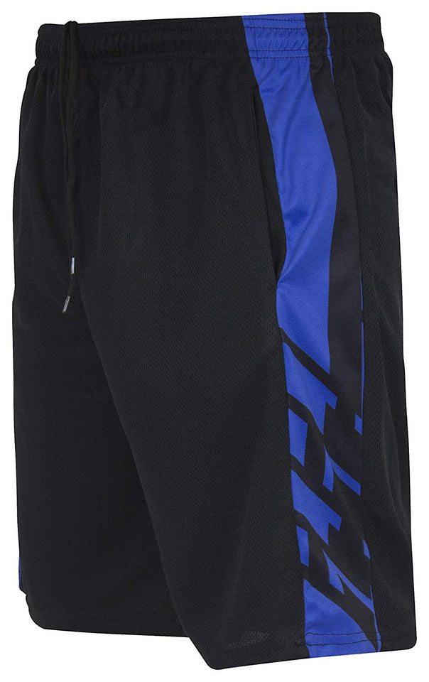 Real Essentials Pantalones cortos deportivos de rendimiento, con bolsillos, para hombre, 5 unidades