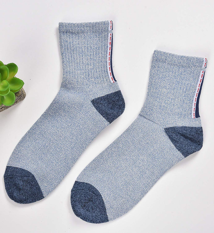 Lecoon 5 Pares Calcetines Hombre Termicos Algodón Vestir Colores Invierno Casual