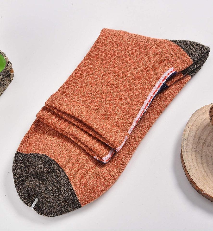 Lecoon 5 Pares Calcetines Hombre Termicos Algodón Vestir Colores Invierno Casual