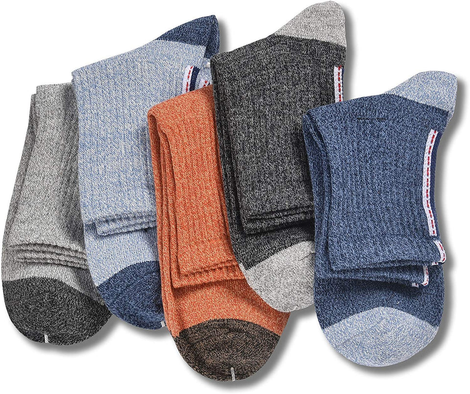 Lecoon 5 Pares Calcetines Hombre Termicos Algodón Vestir Colores Invierno Casual